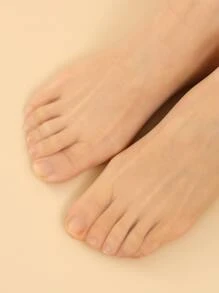 10pairs Sheer Crew Socks - Khaki - View 5