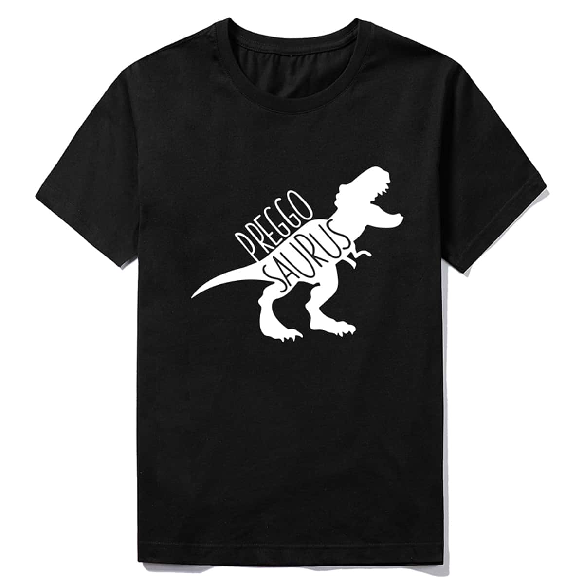 

Guys Letter Dinosaur Graphic Tee, Black