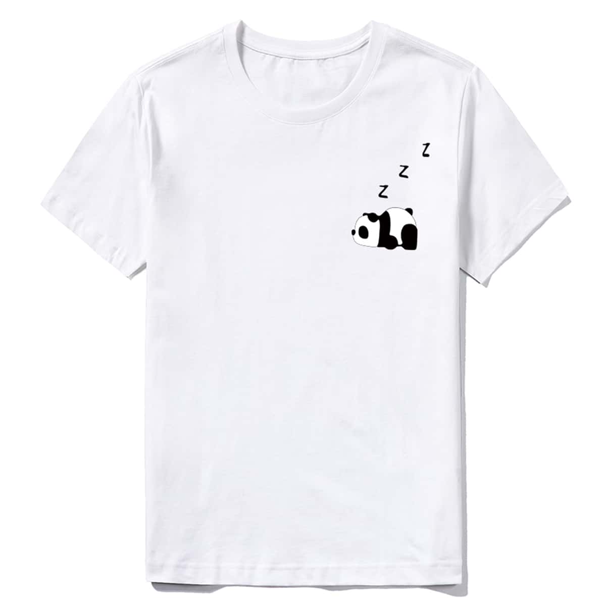 

Guys Panda Graphic Tee, White