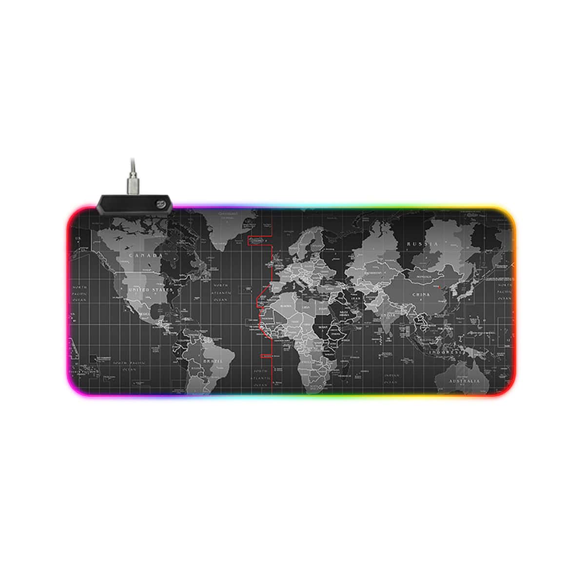 

USB Charger Luminous Mouse Pad, Multicolor