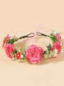 Corona de flores para el cabello - Multicolor - Ver 2