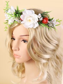 Flower Hair Wreath - Multicolor - View 2