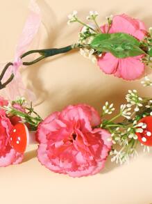 Corona de flores para el cabello - Multicolor - Ver 3