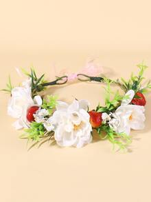 Flower Hair Wreath - Multicolor - View 3