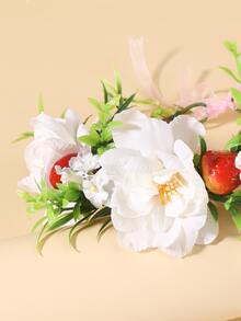 Flower Hair Wreath - Multicolor - View 4