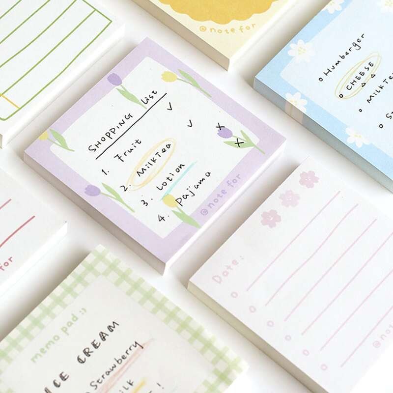 

1pc Cartoon Graphic Random Memo Pad, Multicolor