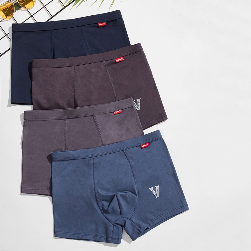

Guys 4 Pack Letter Graphic Boxer Shorts, Multicolor