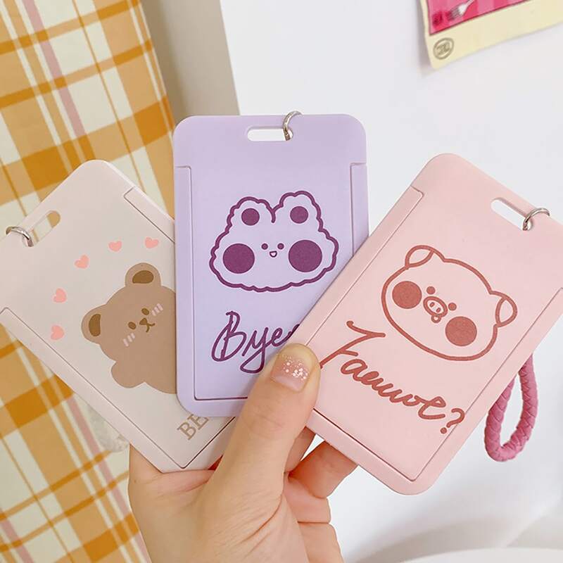 

1pc Cartoon Graphic Random Card Cover, Multicolor