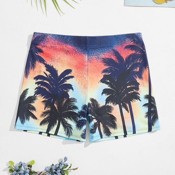 

Men Tropical Plants Swim Shorts, Multicolor
