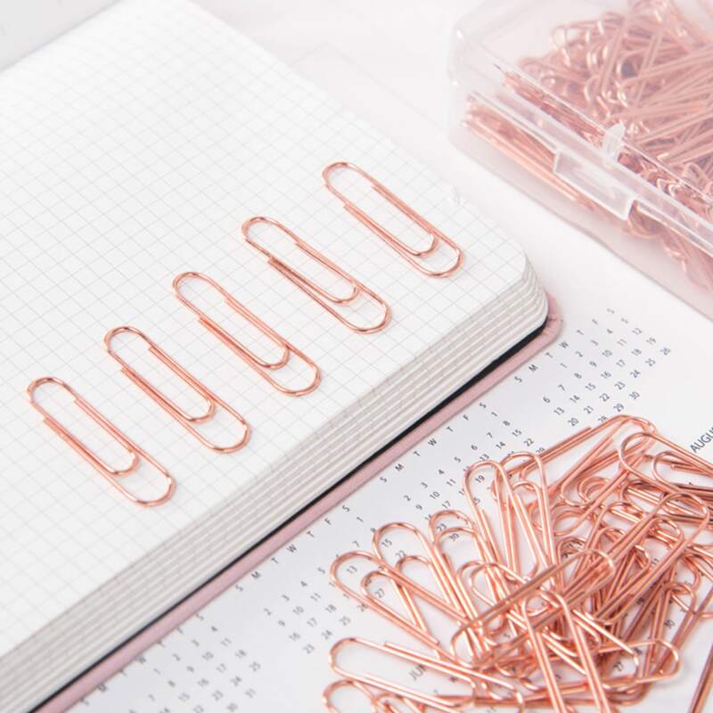 

20pcs Metal Paper Clip, Rose gold