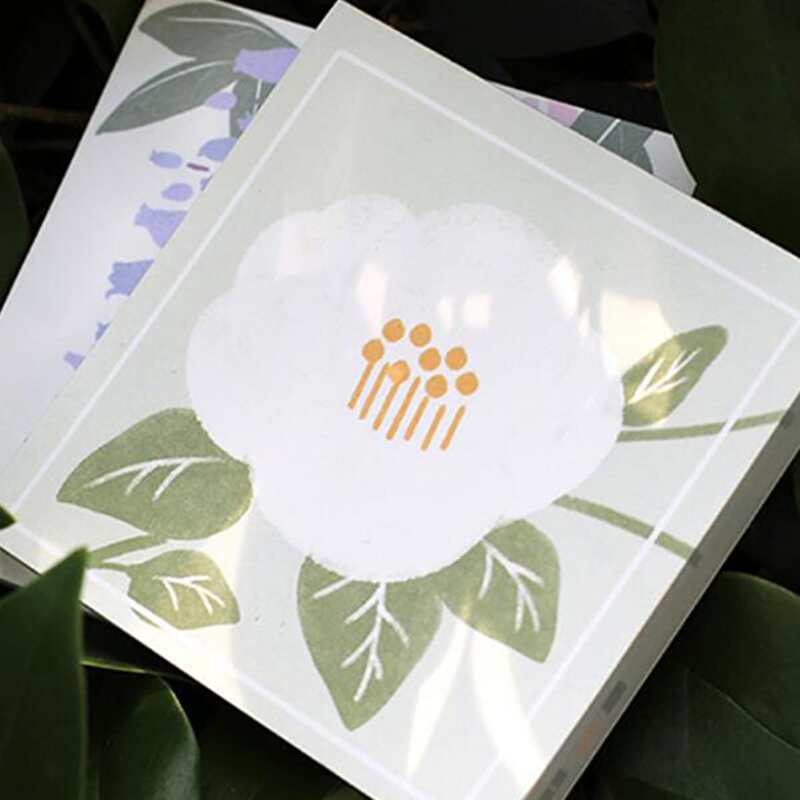 

1pc Flower Print Random Memo Pad, Multicolor