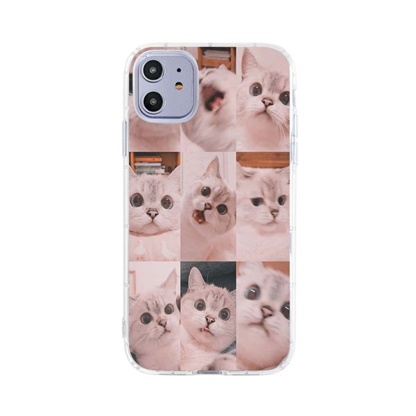 

Cute Cat Pattern iPhone Case, Multicolor