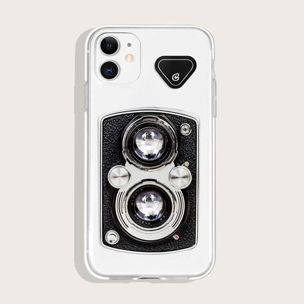 

Camera Pattern iPhone Case, Clear