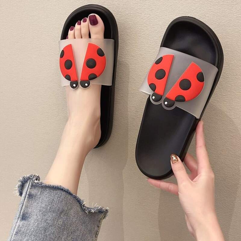 

Cartoon Ladybug Slides, Black