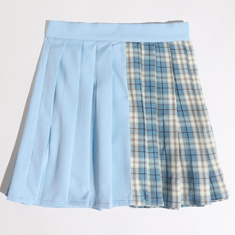 

Plaid Pleated Skirt, Multicolor