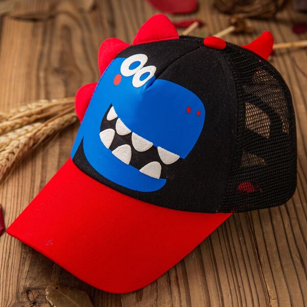 

Toddler Kids Dinosaur Design Baseball Cap, Multicolor