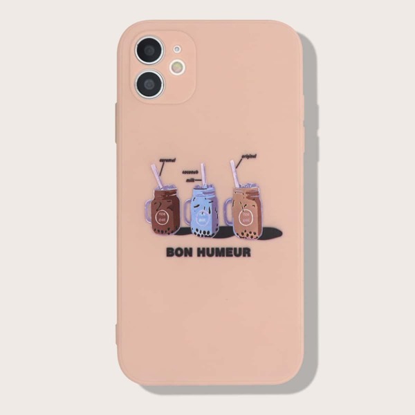 

Чехол для iPhone с узором "напитки, Многоцветный