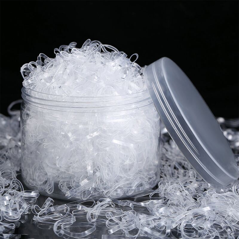 

1box Mini Hair Tie, Clear
