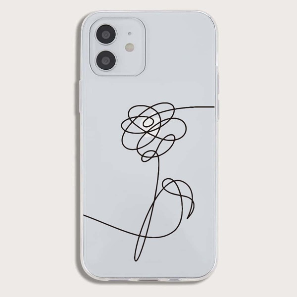 

Line Art Clear iPhone Case