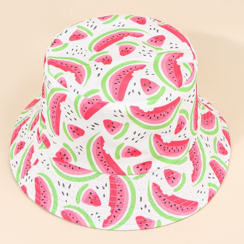 

Watermelon Print Bucket Hat, Multicolor