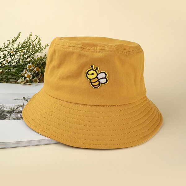 

Bee Patched Bucket Hat, Yellow