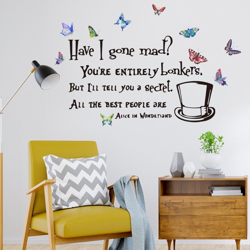 

Slogan Graphic Wall Sticker, Multicolor