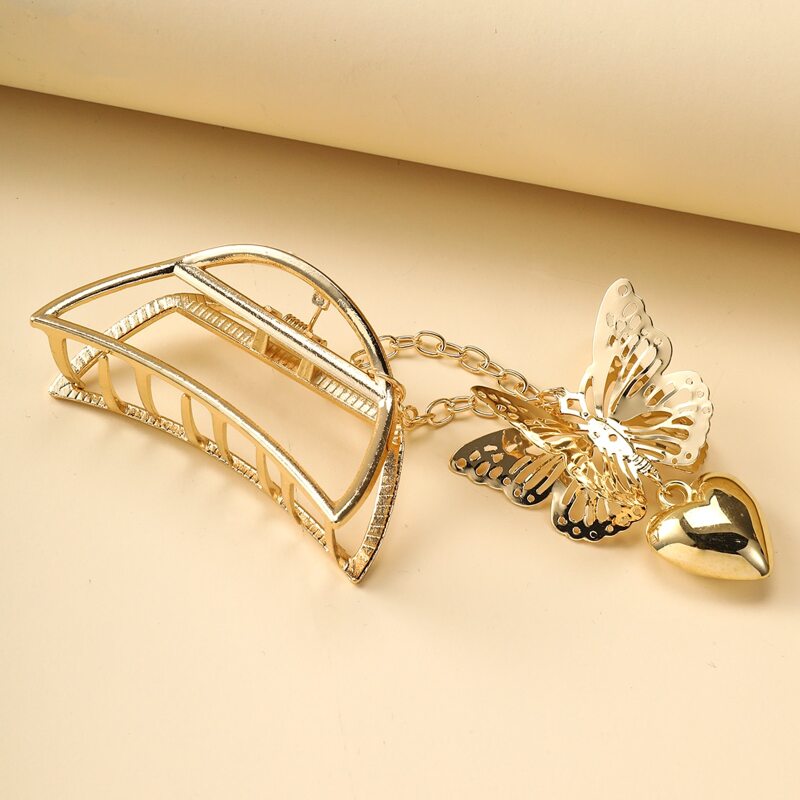 

Butterfly Decor Hair Claw, Gold