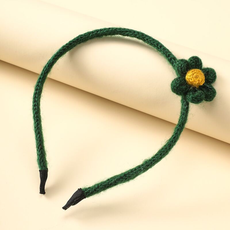 

Flower Decor Headband, Green
