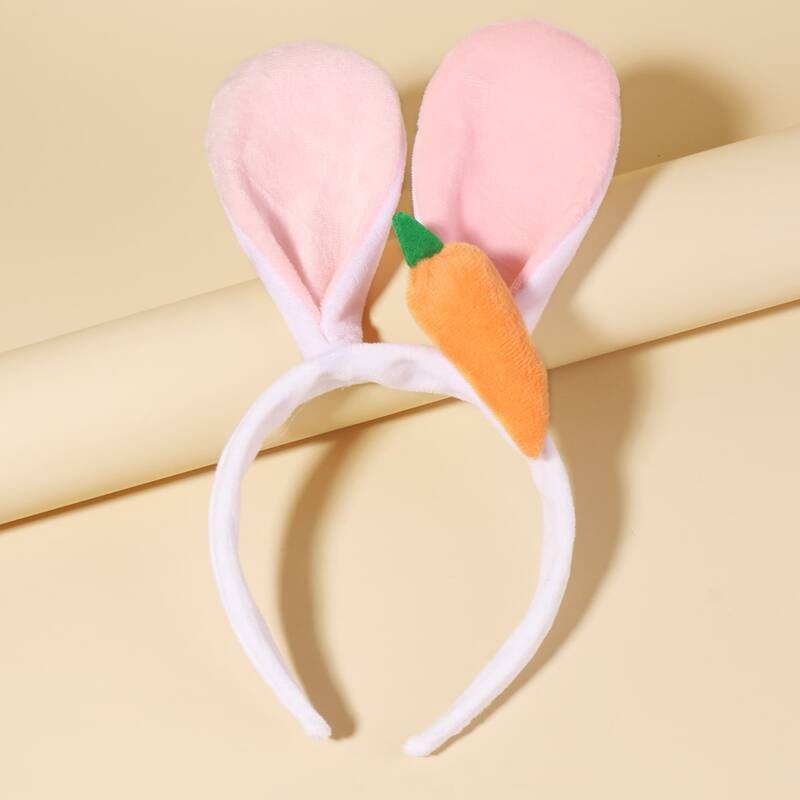 

Fluffy Ear Design Headband, White