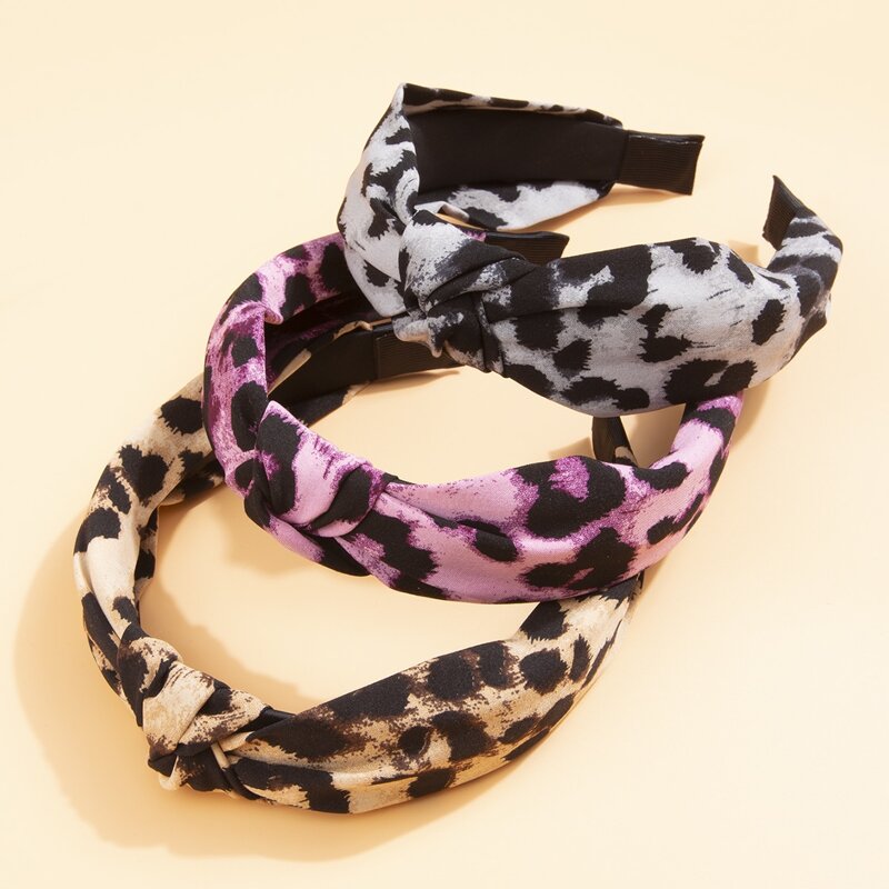 

3pcs Knot Hair Hoop, Multicolor