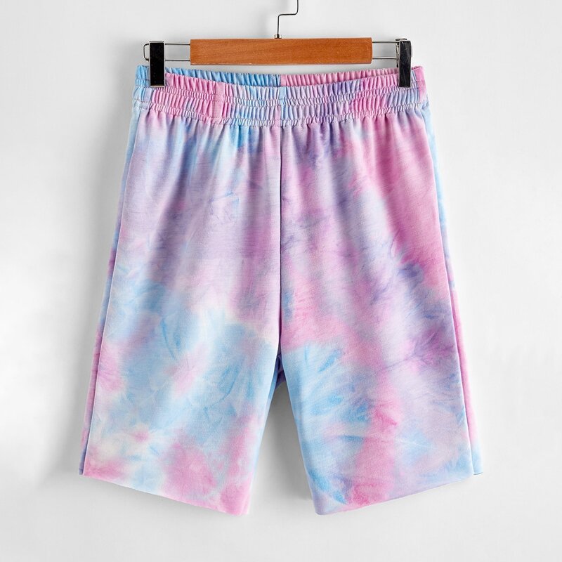

Tie Dye Biker Shorts, Multicolor