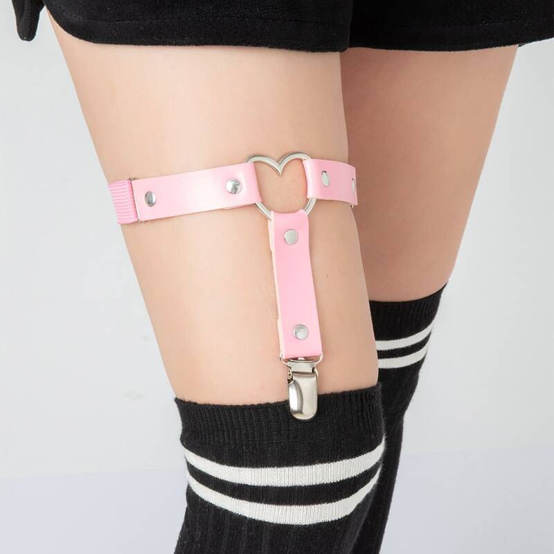 

Heart Thigh Garter, Pink