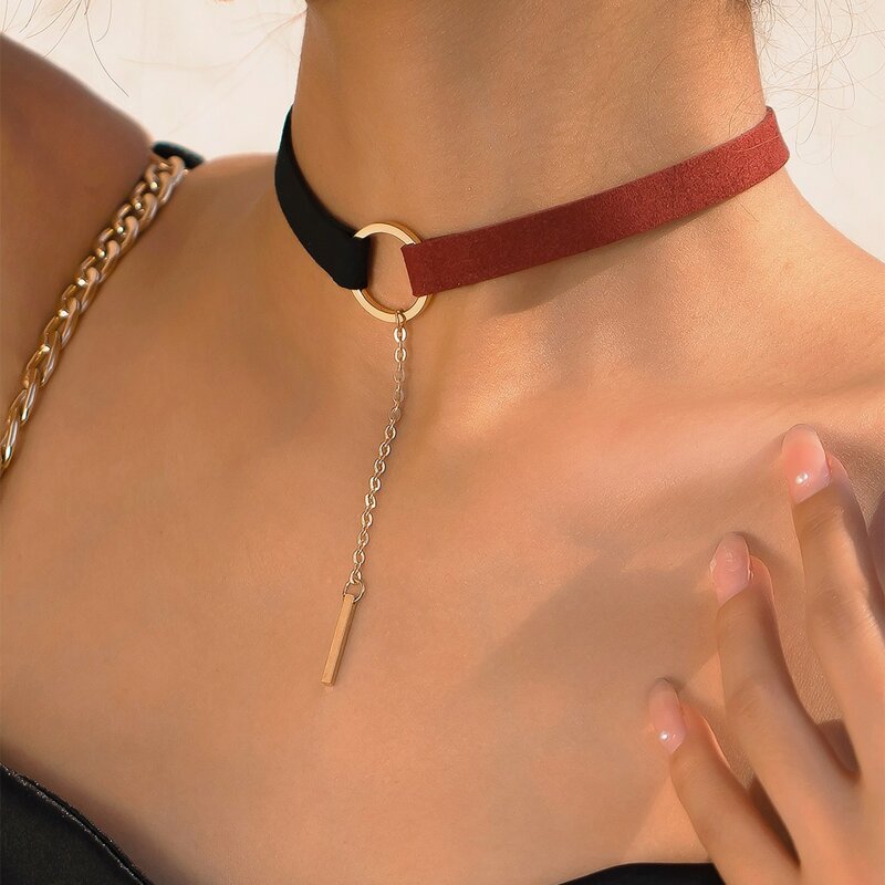 

Bar Charm Two Tone Choker, Multicolor