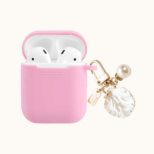 

Shell Pendant Airpods Case, Pink