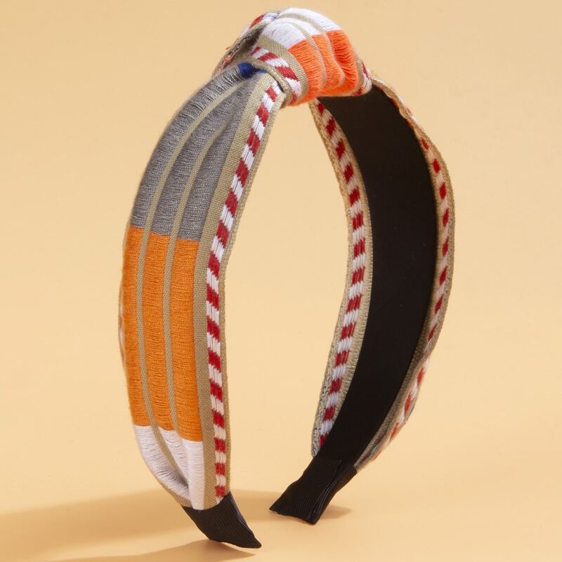 

Color Block Knot Decor Headband, Multicolor