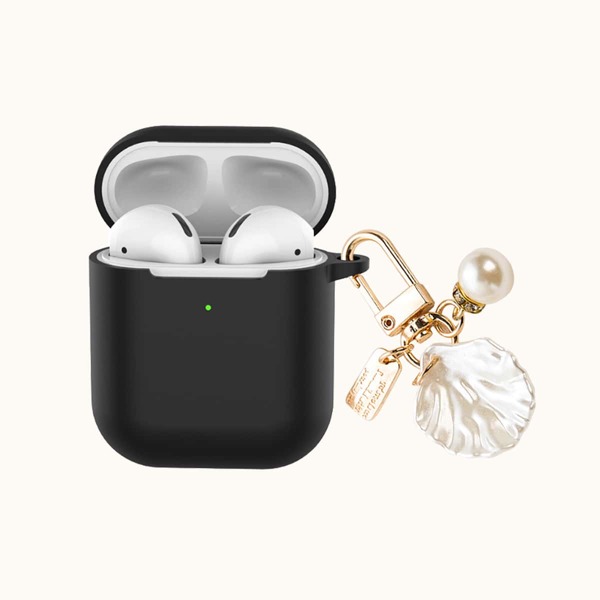 

Shell Pendant Airpods Case, Black