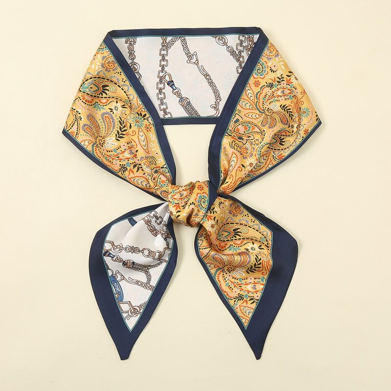 

Chain Print Twilly Scarf, Multicolor