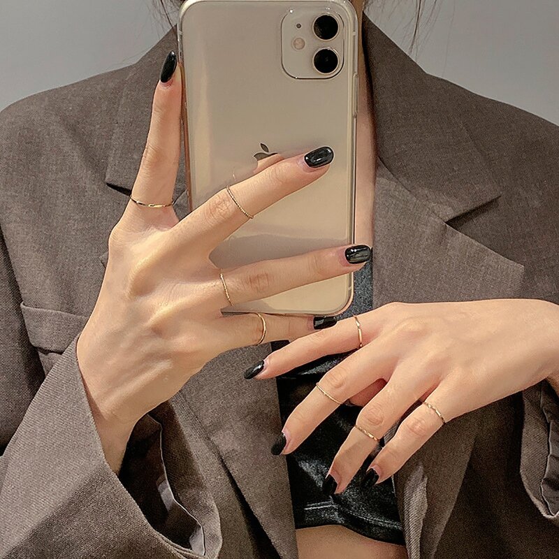 

9pcs Minimalist Ring, Gold