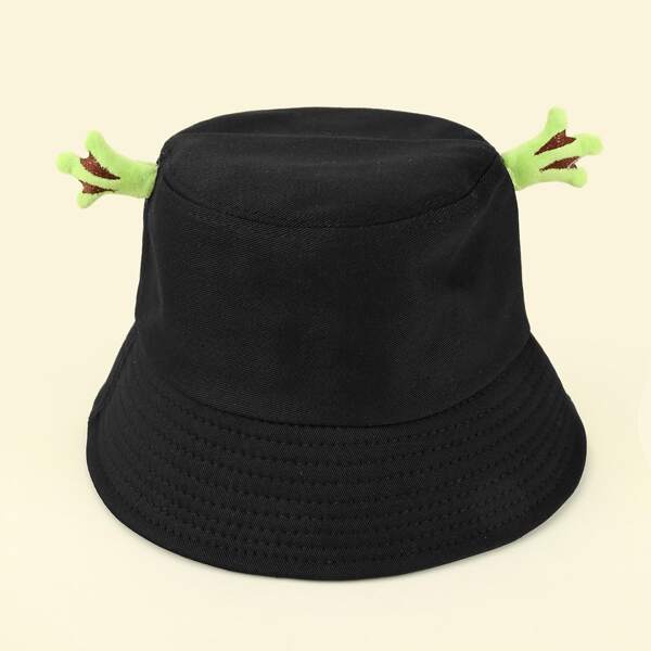 

Cartoon Bucket Hat, Black