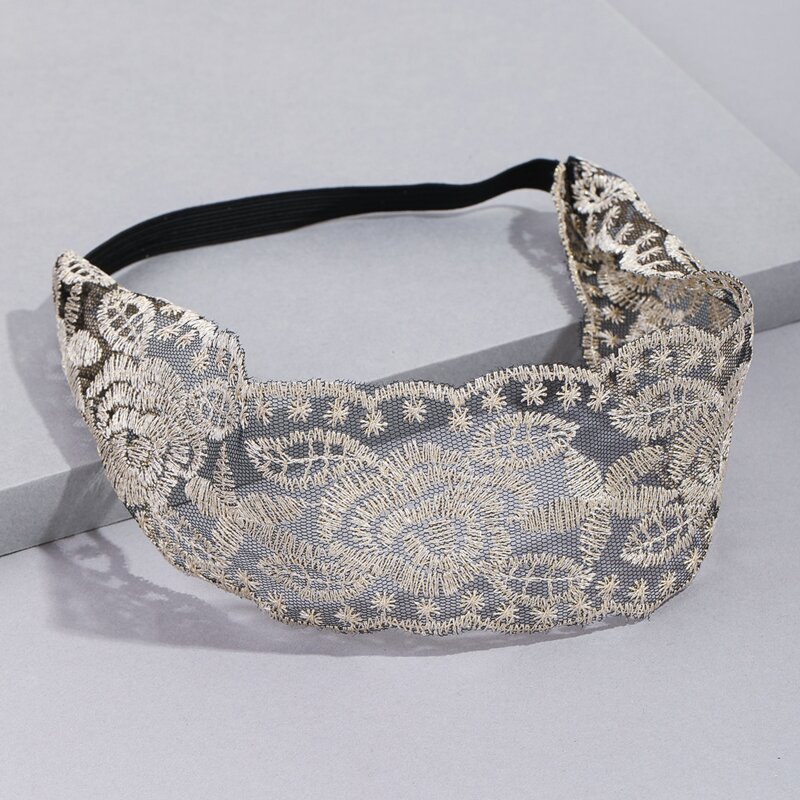 

Lace Embroidered Hair Band, Multicolor