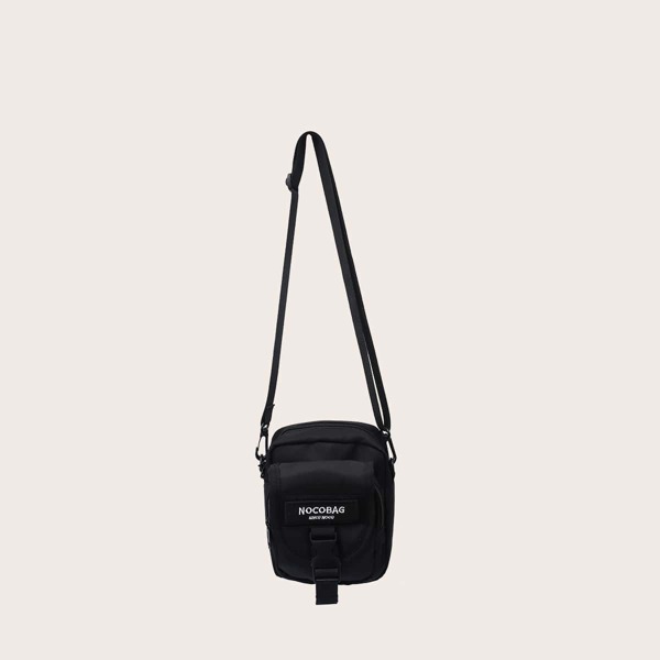 

Men 2 In 1 Crossbody Bag, Black