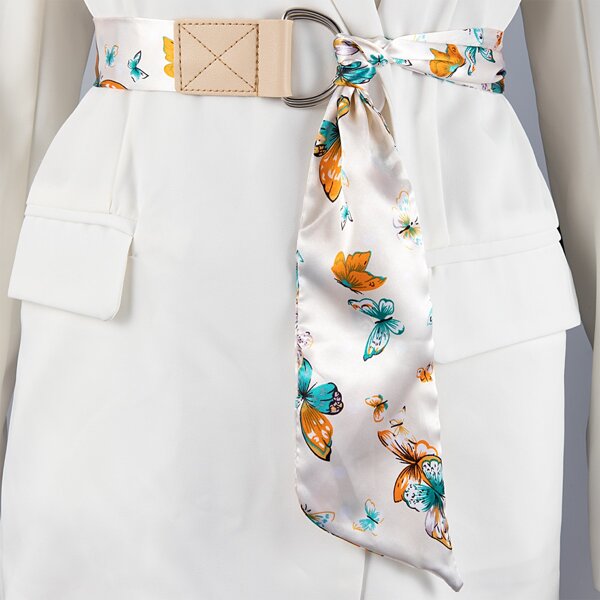 

Butterfly Print Belt, Multicolor