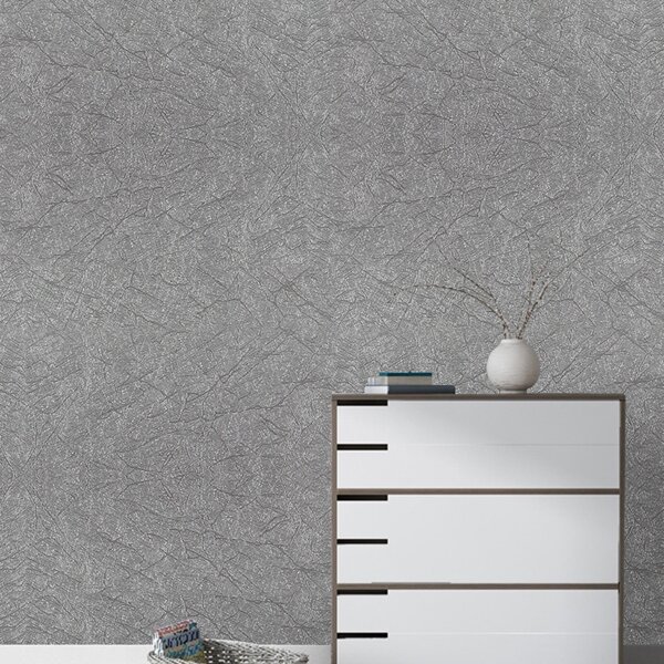 

1sheet Plain Waterproof Wall Paper, Silver
