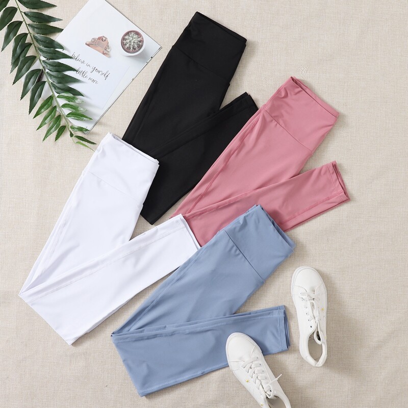 

4 Pack Wide Waistband Sports Leggings, Multicolor