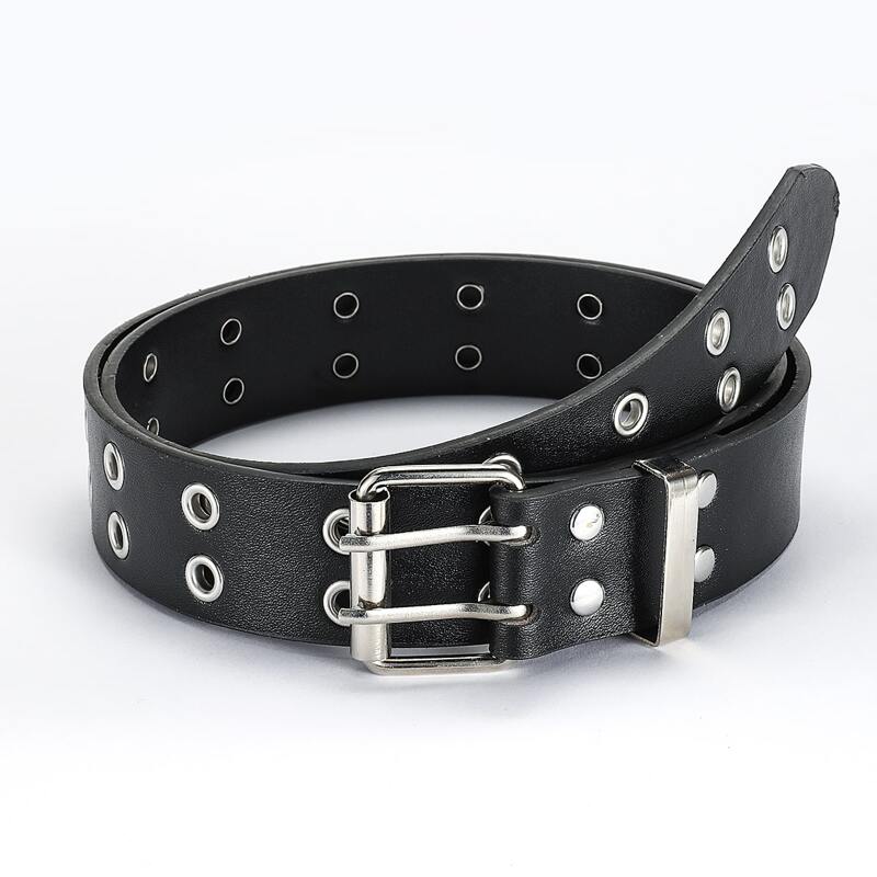 

Grommet Buckle Belt, Black