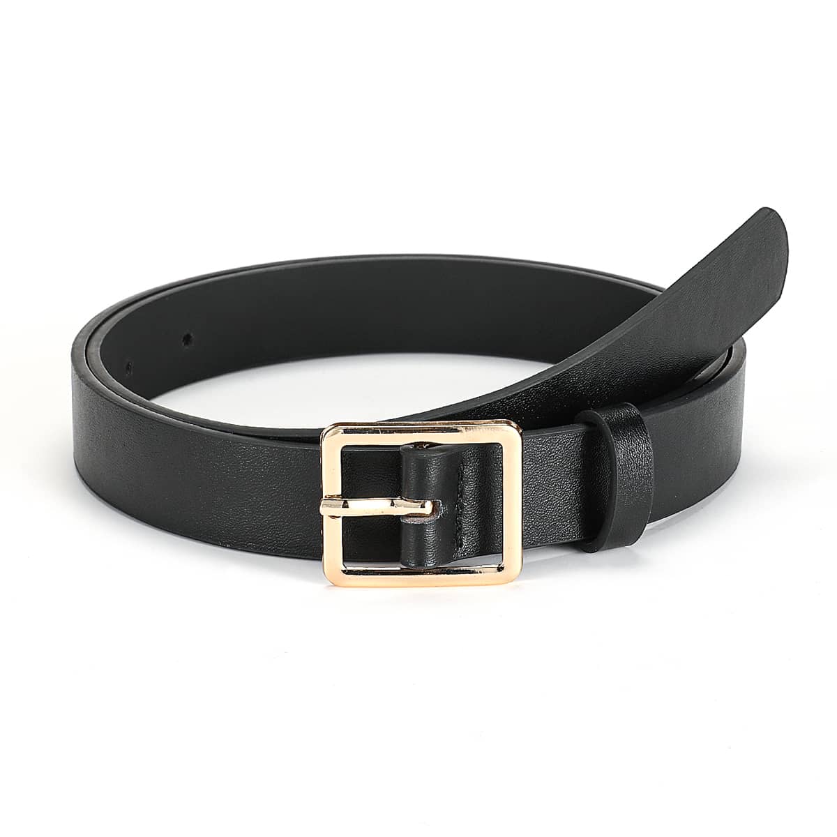 

Square Buckle Belt, Black