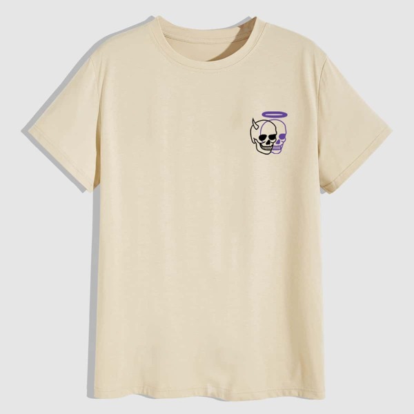 

Guys Skull Graphic Tee, Khaki