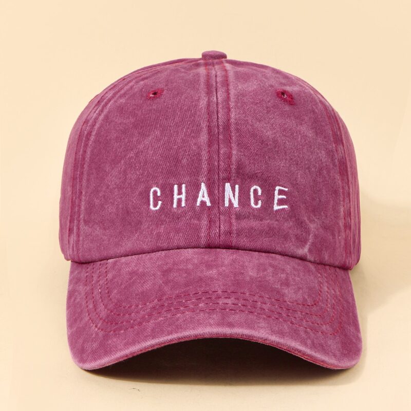 

Guys Letter Graphic Baseball Cap, Red violet