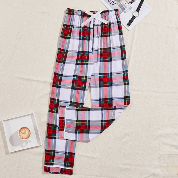 

Tartan Bow Front Sleep Pants, Multicolor