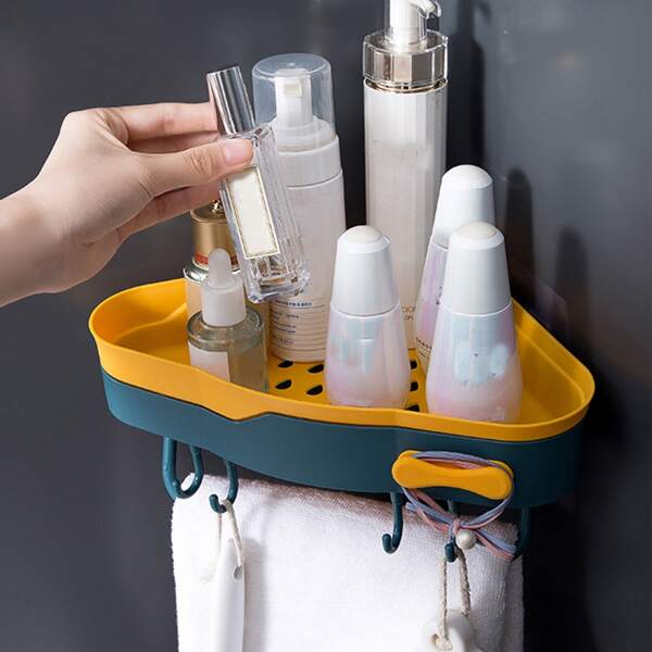 

1pc Bathroom Multifunction Storage Rack, Blue